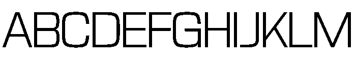 NaNTrekNarrow PREVIEW Light Font UPPERCASE