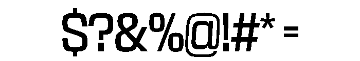 NaNTrekNarrow PREVIEW Regular Font OTHER CHARS