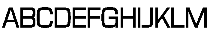 NaNTrekNarrow PREVIEW Regular Font UPPERCASE