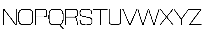 NaNTrekStandard PREVIEW ExtraLight Font UPPERCASE