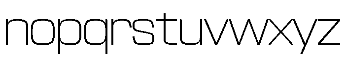 NaNTrekStandard PREVIEW ExtraLight Font LOWERCASE