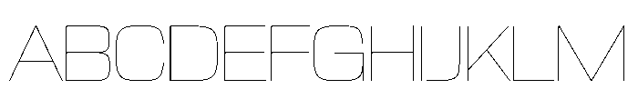 NaNTrekStandard PREVIEW Hairline Font UPPERCASE