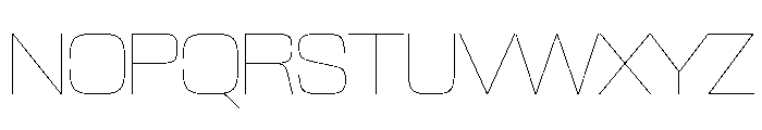 NaNTrekStandard PREVIEW Hairline Font UPPERCASE