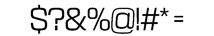 NaNTrekStandard PREVIEW Light Font OTHER CHARS