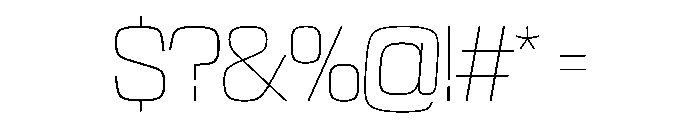 NaNTrekStandard PREVIEW Thin Font OTHER CHARS