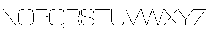 NaNTrekStandard PREVIEW Thin Font UPPERCASE