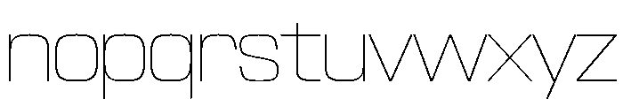 NaNTrekStandard PREVIEW Thin Font LOWERCASE
