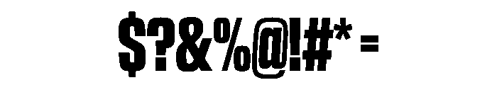 NaNTrekUltraCondensed PREVIEW Bold Font OTHER CHARS