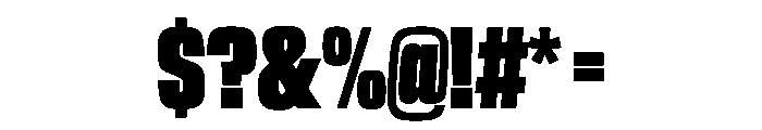 NaNTrekUltraCondensed PREVIEW ExtraBold Font OTHER CHARS
