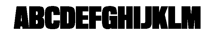 NaNTrekUltraCondensed PREVIEW ExtraBold Font UPPERCASE