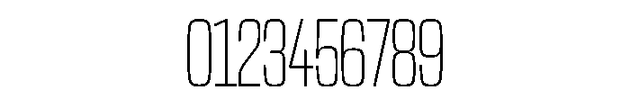 NaNTrekUltraCondensed PREVIEW ExtraLight Font OTHER CHARS