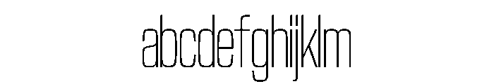 NaNTrekUltraCondensed PREVIEW ExtraLight FONT