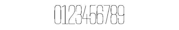 NaNTrekUltraCondensed PREVIEW Hairline Font OTHER CHARS