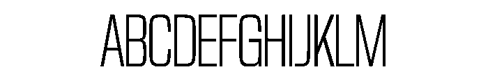NaNTrekUltraCondensed PREVIEW Light Font UPPERCASE