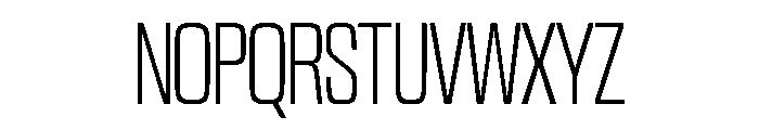 NaNTrekUltraCondensed PREVIEW Light Font UPPERCASE