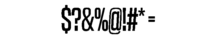 NaNTrekUltraCondensed PREVIEW Medium Font OTHER CHARS