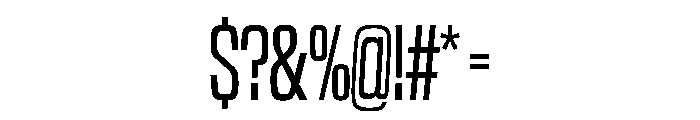 NaNTrekUltraCondensed PREVIEW Regular Font OTHER CHARS