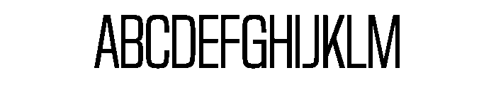 NaNTrekUltraCondensed PREVIEW Regular Font UPPERCASE
