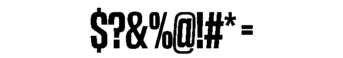 NaNTrekUltraCondensed PREVIEW Semibold Font OTHER CHARS