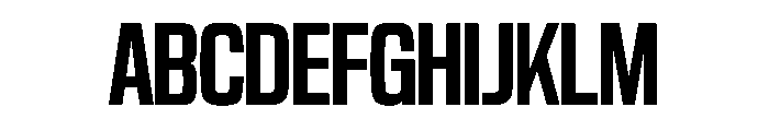 NaNTrekUltraCondensed PREVIEW Semibold Font UPPERCASE