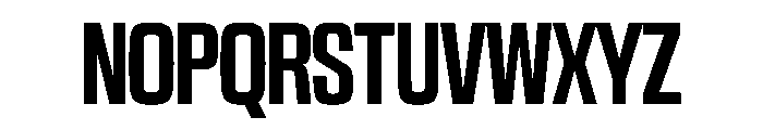 NaNTrekUltraCondensed PREVIEW Semibold Font UPPERCASE