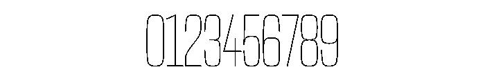 NaNTrekUltraCondensed PREVIEW Thin Font OTHER CHARS