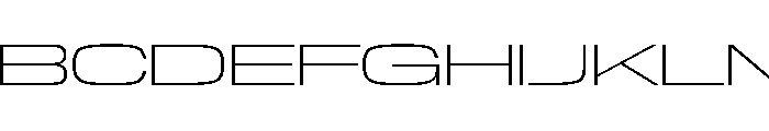 NaNTrekWide PREVIEW ExtraLight Font UPPERCASE