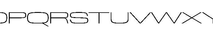 NaNTrekWide PREVIEW ExtraLight Font UPPERCASE