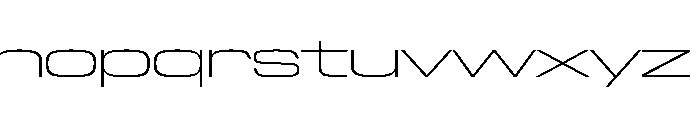 NaNTrekWide PREVIEW ExtraLight Font LOWERCASE