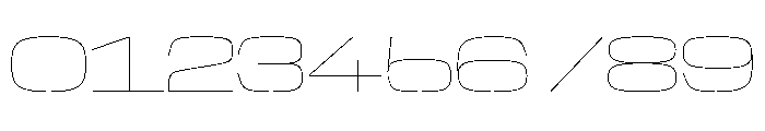 NaNTrekWide PREVIEW Hairline Font OTHER CHARS