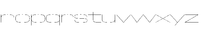 NaNTrekWide PREVIEW Hairline Font LOWERCASE