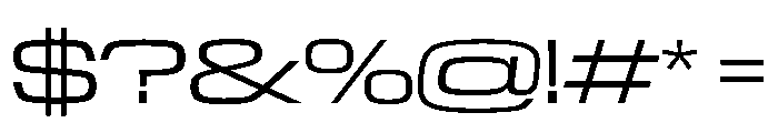 NaNTrekWide PREVIEW Light Font OTHER CHARS