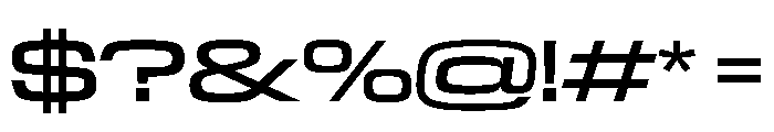 NaNTrekWide PREVIEW Regular Font OTHER CHARS