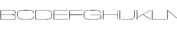 NaNTrekWide PREVIEW Thin Font UPPERCASE
