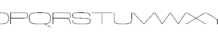 NaNTrekWide PREVIEW Thin Font UPPERCASE
