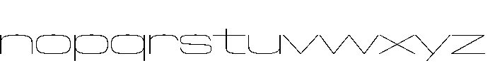 NaNTrekWide PREVIEW Thin Font LOWERCASE
