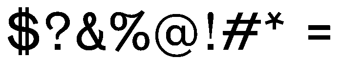 NaNTresor MLight Font OTHER CHARS