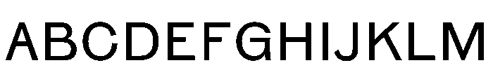 NaNTresor MLight Font UPPERCASE