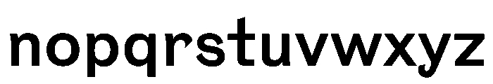 NaNTresor MRegular Font LOWERCASE