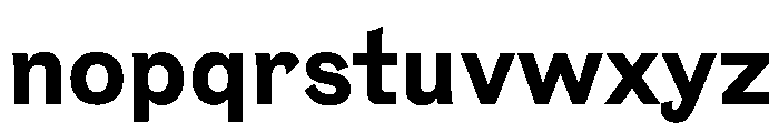 NaNTresor MSemibold Font LOWERCASE
