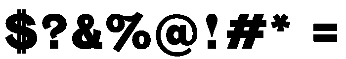 NaNTresor SBold Font OTHER CHARS