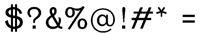 NaNTresor SExtraLight Font OTHER CHARS
