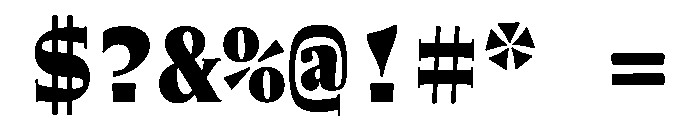 NaNWeiss Black Font OTHER CHARS