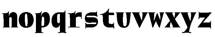 NaNWeiss Black Font LOWERCASE