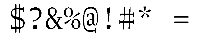 NaNWeiss Blond Font OTHER CHARS