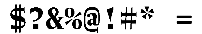 NaNWeiss Bold Font OTHER CHARS