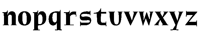 NaNWeiss Bold Font LOWERCASE