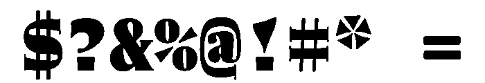 NaNWeiss ExtraBlack Font OTHER CHARS