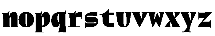 NaNWeiss ExtraBlack Font LOWERCASE