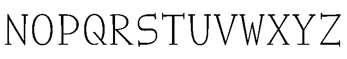 NaNWeiss ExtraLight Font UPPERCASE
